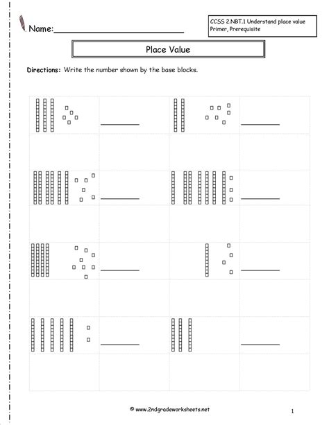 1st Grade Worksheet Category Page 11