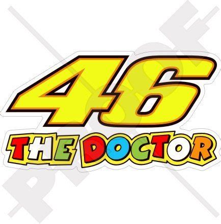#the_doctor_46 | 20k people have watched this. Valentino Rossi 46 THE DOCTOR MotoGP Racing 4" (100mm ...