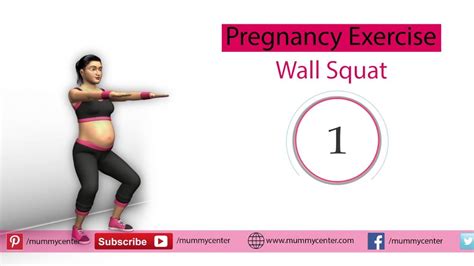 Pregnancy Exercise Wall Squat Pregnancy Exercise For Labor And