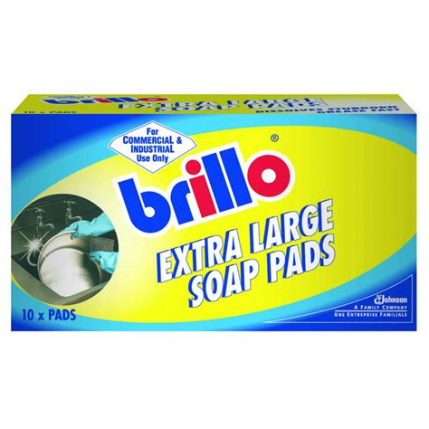 Brillo Extra Large Steel Wool Soap Pads 10 Pads Noble Express
