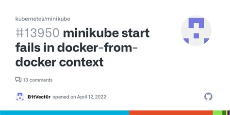 Minikube Start Fails In Docker From Docker Context Issue Hot Sex Picture