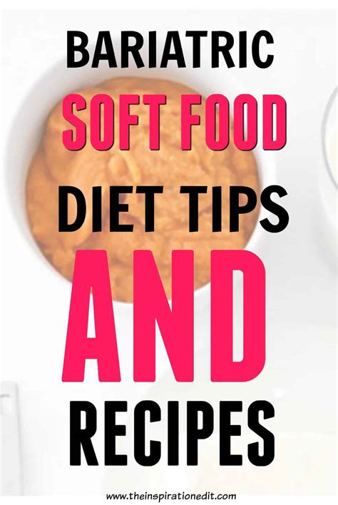 An easy way to determine whether a food is considered soft is to try mashing. Soft Food Diet Tips Following Bariatric Surgery · The ...