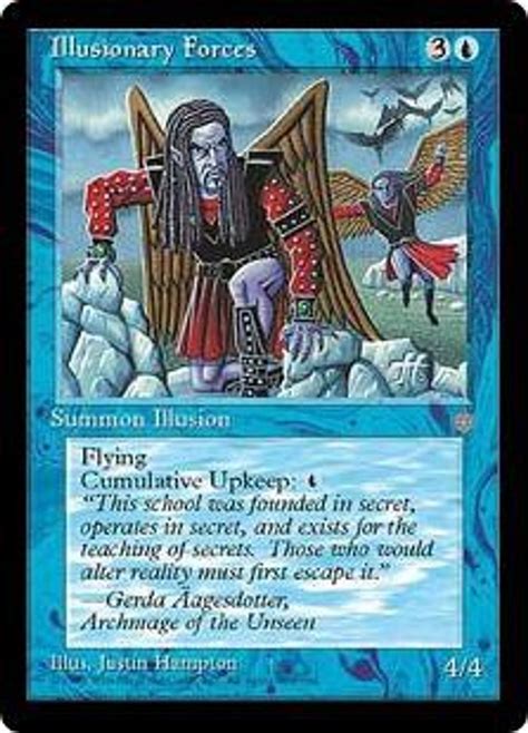 Magic The Gathering Ice Age Single Card Common Illusionary Forces Toywiz