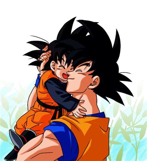 Her father's side of the family. Goku and Goten, Happy Father's Day | Dragon Ball | Pinterest | Happy, Sons and Goku