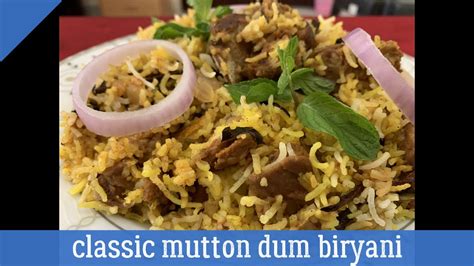 Classic Mutton Dum Biryani Home Cooking Tamil Recipe Cook With Zaika Youtube