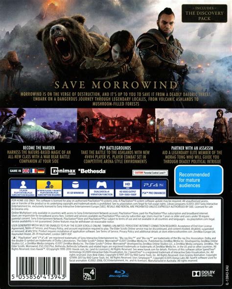 The Elder Scrolls Online Morrowind 2017 Box Cover Art Mobygames