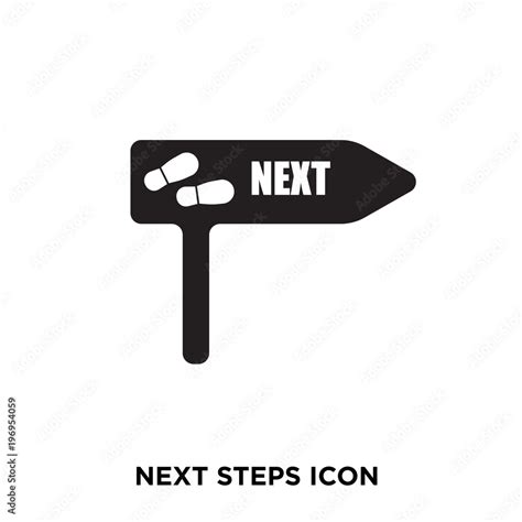 Next Steps Icon Stock Vector Adobe Stock