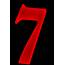Free Stock Photo Of Number 7 Seven Red