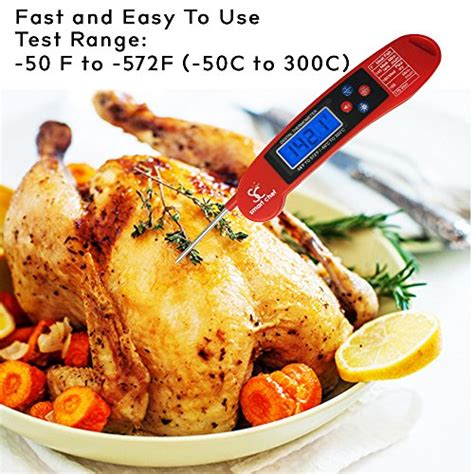 Smart Chef Instant Talking Meat Thermometer With Backlit Lcd Display