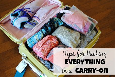 Tips For Packing Everything In A Carry On Suitcase Peanut Butter Fingers