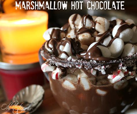Marshmallow Hot Chocolate Oh Bite It