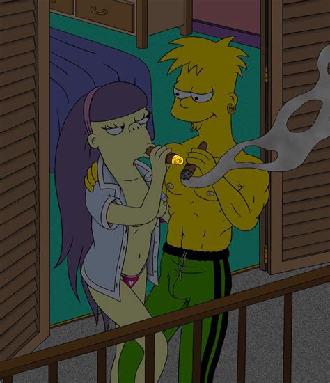 Rule 34 Bart Simpson Breasts Cigar Color Female Human Male