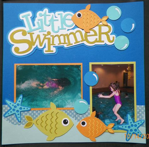 I Love These Kits Out On A Limb Scrapbooking Little Swimmer Page 1