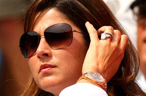 For those who missed it, mirka was seen repping an absolutely gigantic rock on her finger People of Influence No 20: Mirka FedererThe Tennis Space