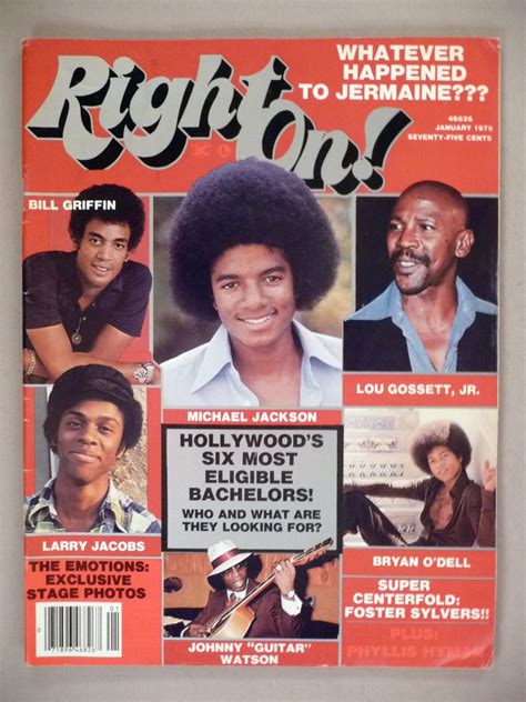 Right On Magazine January 1978 Michael Jackson Cover Michael