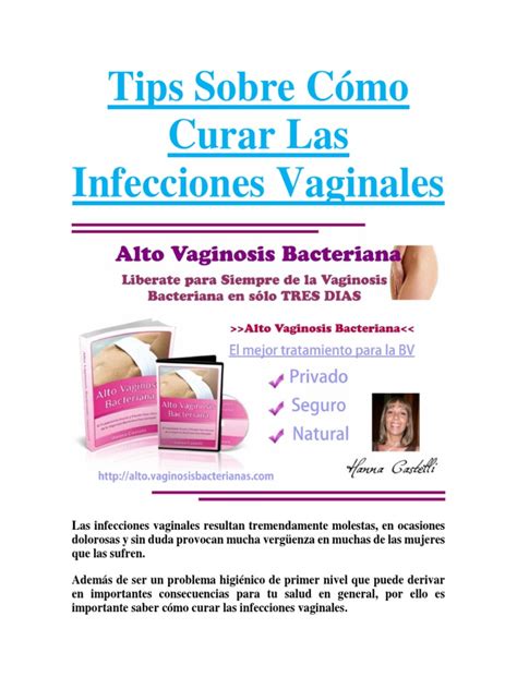 Tips Sobre Cómo Curar Las Infecciones Vaginales Pdf Infección Vagina