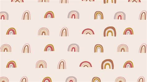 Rainbow Boho Desktop Wallpaper Etsy