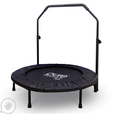 Bungee Exercise Trampoline With Adjustable Handrail