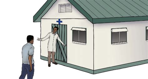 Cdc Illustration Of Rural Clinic Ebola Communication Network