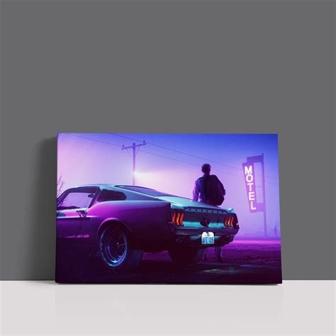 Drive Poster Ryan Gosling Wall Art Rolled Canvas Print Etsy