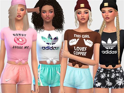Cute Tops 045 By Pinkzombiecupcakes At Tsr Sims 4 Updates D88