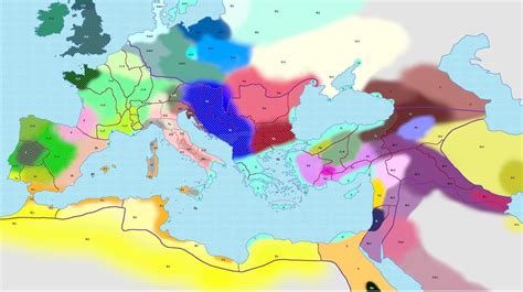 Ethnolinguistic Map Of The Roman Empire At 117 Ad Roman Empire Map