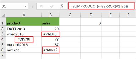 How To Count Cells That Do Not Contain Errors In Excel Free Excel