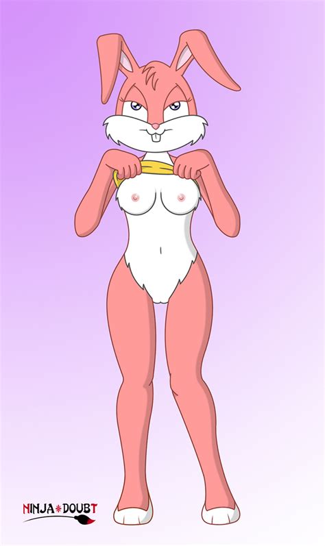 Rule 34 Anthro Babs Bunny Color Female Female Only Furry Rabbit Solo Tiny Toon Adventures