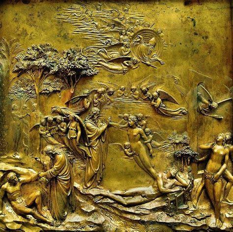 Gates Of Paradise Detail Creation Of Adam And Eve “ 1425 1452 Artist