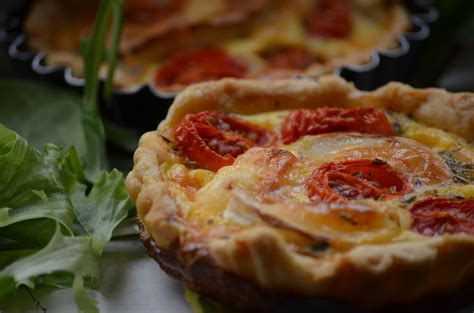 Quiche tomates cerises fromage de chèvre Miam avec