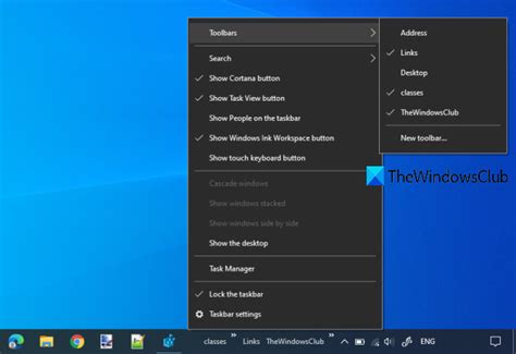 How To Backup And Restore Taskbar Toolbars In Windows 10