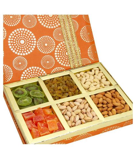 Ghasitaram Gifts Diwali Dryfruits Regular Mixed Nuts Gift Box Satin Part Assorted Dryfruit Box