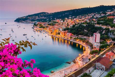 Villefranche Sur Mer France Seaside Town On The French Riviera Stock
