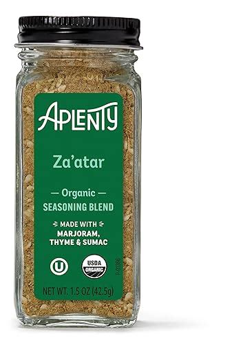 Aplenty Organic Zaatar Seasoning Blend 15 Oz Grocery