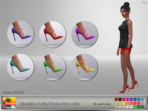 Madlen Furla Shoes Recolor Maxis Match At Elfdor Sims Sims 4 Updates