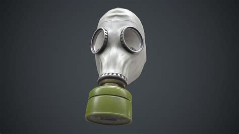 3d Model Gp 5 Ussr Gas Mask White Cgtrader
