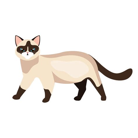 Cute Cat Animal Isolated Icon 4839193 Vector Art At Vecteezy