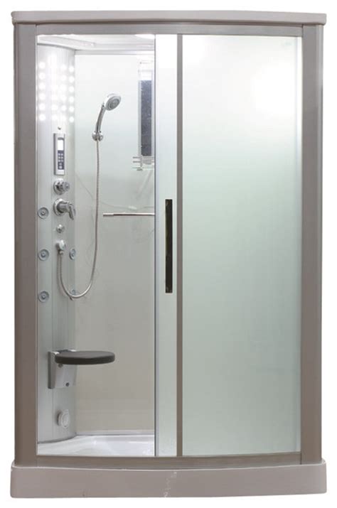 A tradition of practicality and function. Eagle Bath 54 Inch Steam Shower Enclosure Unit - Frosted ...