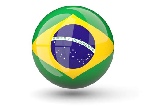 Sphere Icon Illustration Of Flag Of Brazil