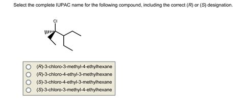 Solved A Correct Iupac Name For The Following Compound Is Chegg Com My Xxx Hot Girl
