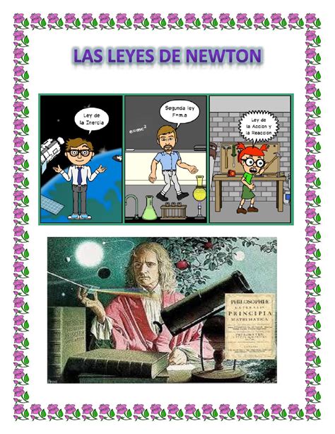 Comic Historieta De Las Tres Leyes De Newton Ley Compartir