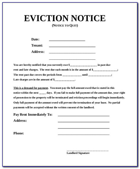 Notice to pay or vacate grude interpretomics co. Eviction Notice Form In Spanish - Form : Resume Examples #J3DW47R5Lp