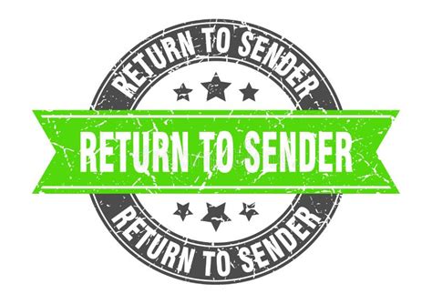 Return To Sender Stamp Stock Vector Illustration Of Stamp 162726603