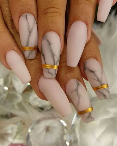 50 Stunning Acrylic Nail Ideas To Express Your Personality Marble Acrylic Nails Gorgeous