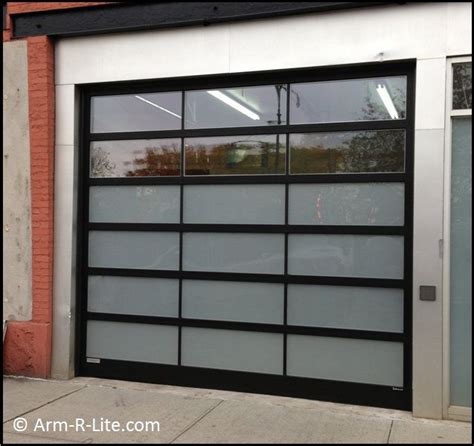Designer Glass Garage Door By Arm R Lite With Frosted And Clear Glazed