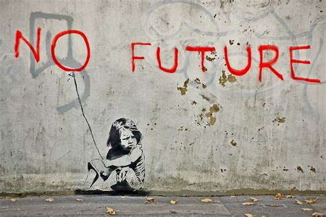 Banksy No Future Canvas Print Brisbane Australia