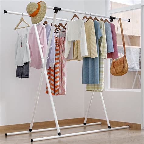 Buy Clothes Hanger Coat Rack Floor Hanger Storage Wardrobe Clothing