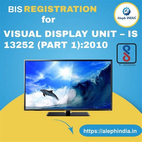 Bis Registration For Visual Display Unit Led Tv The Unit Visual Display