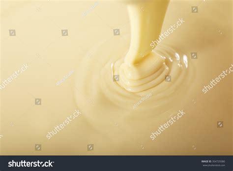 Background Condensed Milk Bowl Closeup Stock Photo Edit Now 354729380