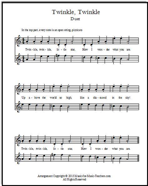 Check spelling or type a new query. Super easy violin duet for Twinkle Twinkle Little Star ...